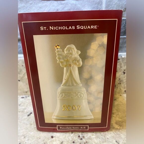 St Nicholas Square Porcelain Santa‎ Bell 2007 - Picture 1 of 6